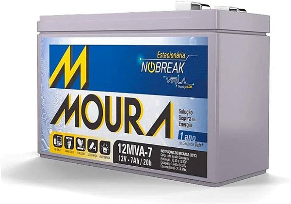 Bateria Moura ORIGINAL 12v 7ah brinquedo infantil, pulverizador, luz de emergência, nobreak