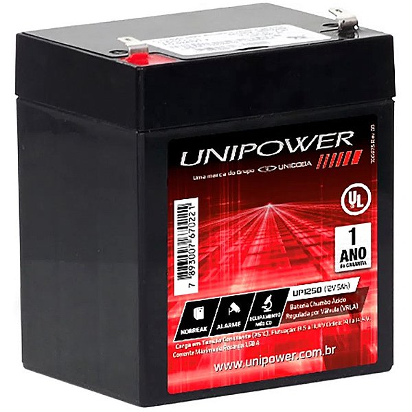 Bateria 12v 5ah Unipower