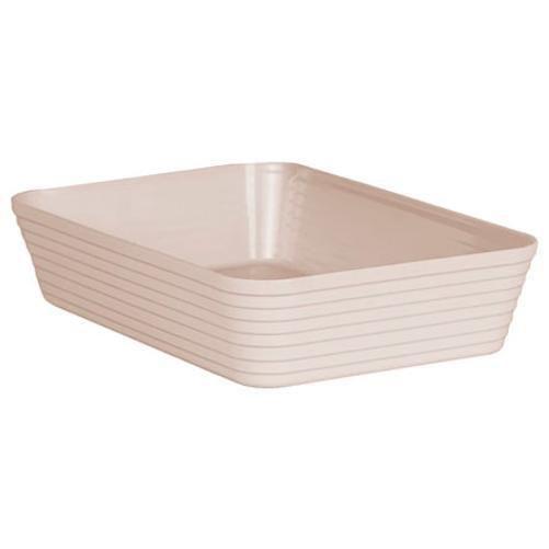 Travessa Com Friso Retangular LE CHEF 27,5x19x6Cm Creme 1877  PARAMOUNT