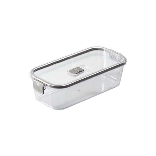 Pote Hermético Slim Multiuso 845 ML Cinza 22x10x6Cm 1782 Paramount
