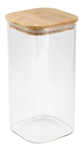 Pote Para Alimentos Hermético 1500 ml Com Tampa de Bambu 7377 MIMO