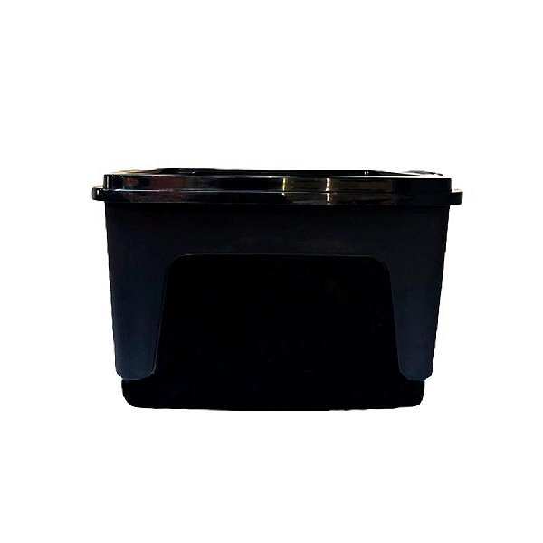 Caixa Organizadora Multiuso Decorativa 80 L Preta RISCHIOTO 6128eco