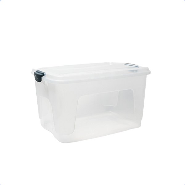 Caixa Organizadora Multiuso Grande Alta 30 L Transparente 0129 RISCHIOTO