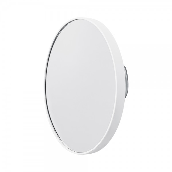 Espelho Redondo Com Aumento e Ventosa Prático 14Cm Ac.Branco GRUPO K1 UZutil