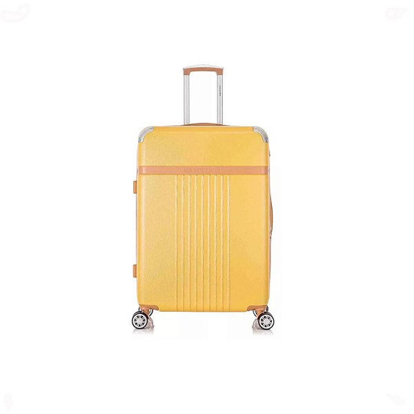 Mala de Viagem Amarelo Média 23kg Athena Rígida 360° Santino SANYA ABGV182M20