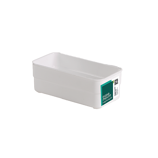 Organizador De Plástico Multiuso 15x7,5x5,2CM Branco 1832 PARAMOUNT