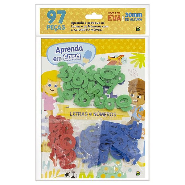 Alfabeto Móvel - Letras E Números
