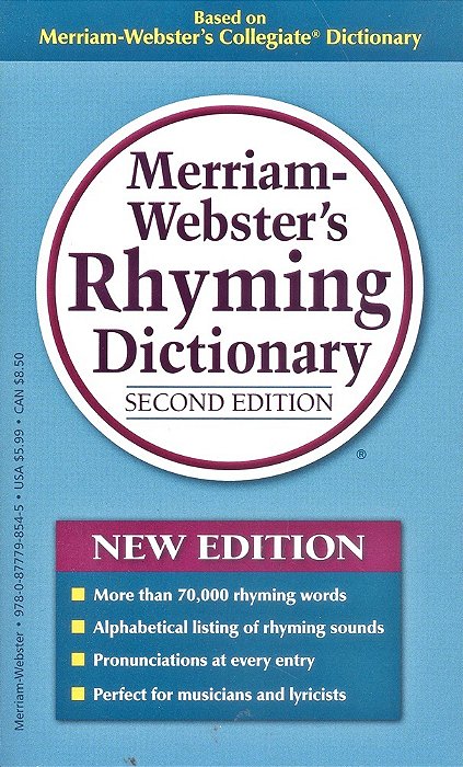 Merriam-Webster's Rhyming Dictionary - Second Edition