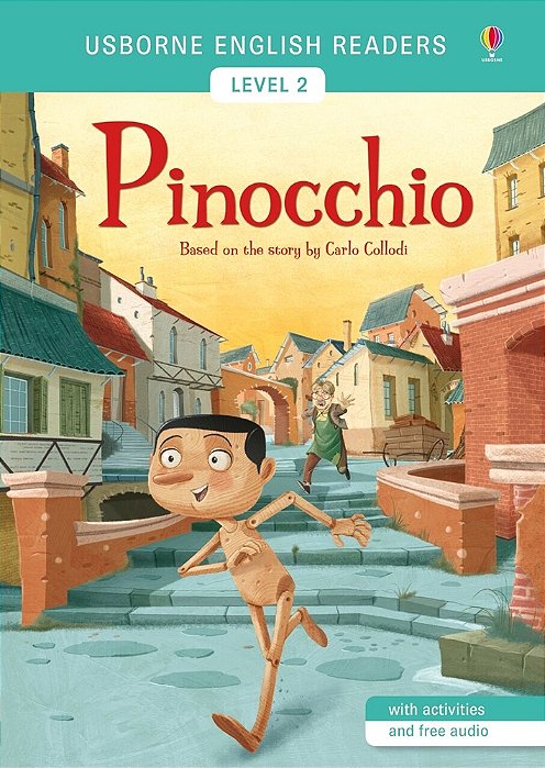 Pinocchio - Usborne English Readers - Level 2 - Book With Activities And Free Audio-..