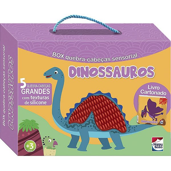 Livro+quebra-Cabeças Sensoriais: Dinossauros