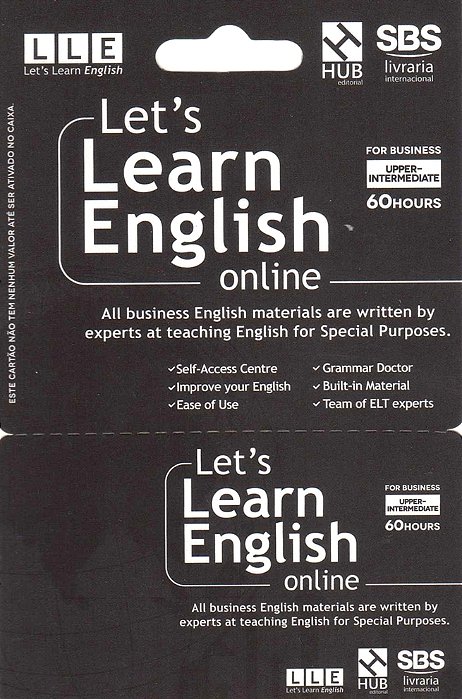 Let's Learn English Card - For Business - Upper-Intermediate (6 Months)