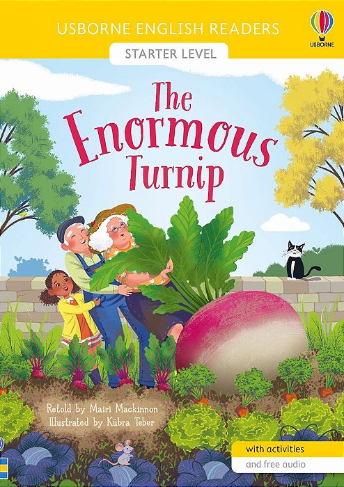 The Enormous Turnip - Usborne English Readers - Level Starter - Book With Activities And Free Audio