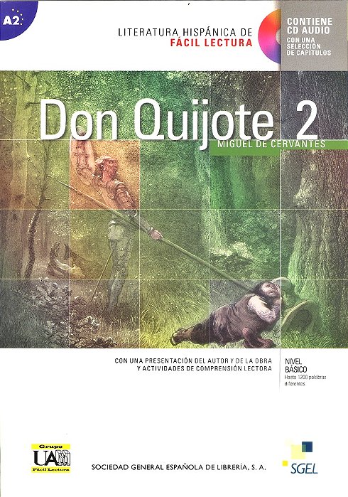 Don Quijote De La Mancha 2 - Literatura Hispánica De Fácil Lectura - Nivel A2 - Libro Con CD Audio