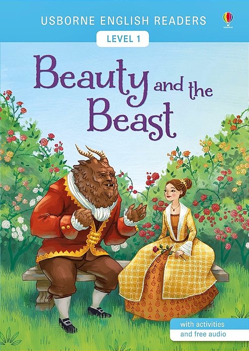 Beauty And The Beast - Usborne English Readers - Level 1 - Book With Activities And Free Audio