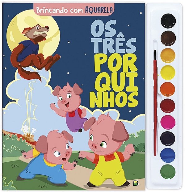 Brincando Com Aquarela: Os Três Porquinhos