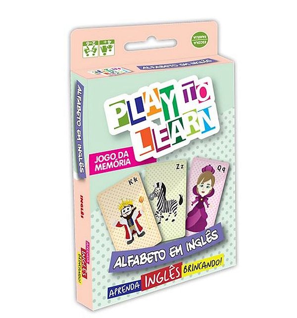 Play To Learn - Alfabeto Em Inglês - Jogo Da Memória