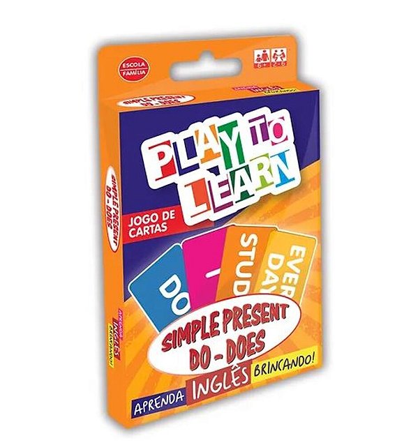 Play To Learn - Simple Present - Jogo De Cartas