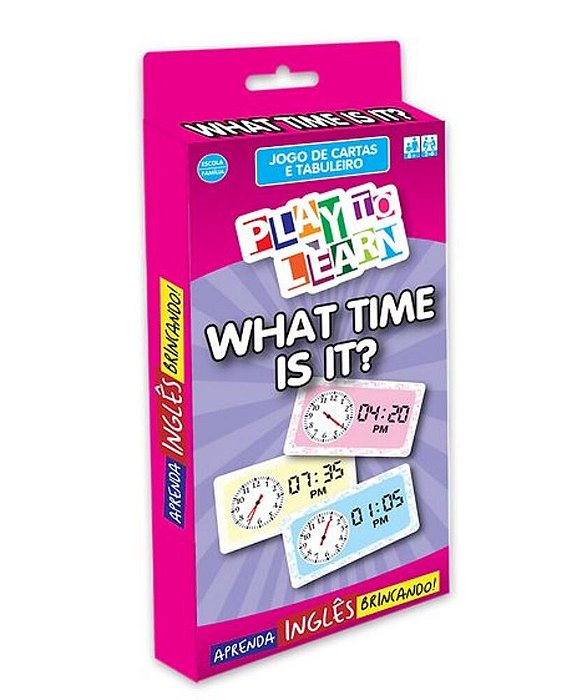 Play To Learn - What Time Is It? - Jogo De Cartas