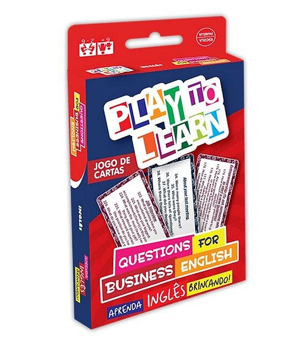 Play To Learn - Questions For Business English - Jogo De Cartas
