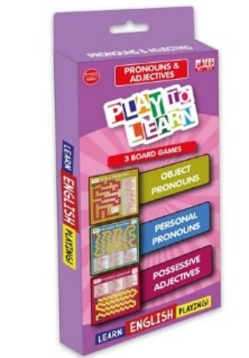 Play To Learn - Pronouns & Adjectives - 3 Board Games