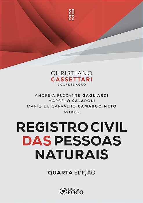 Registro Civil Das Pessoas Naturais - 4ª Ed - 2022..-