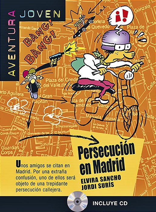 Persecución En Madrid - Aventura Joven - Nivel A1/A2 - Libro Con CD Audio..-
