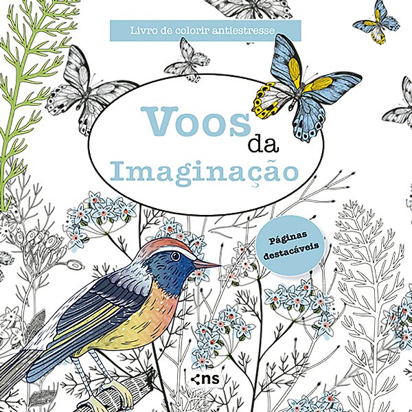 Voos Da Imaginação - Livro De Colorir Antiestresse Folhas Destacáveis..-