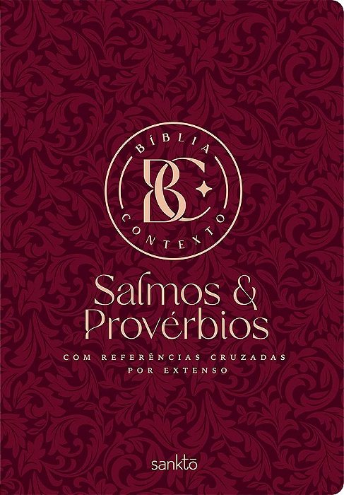 Bíblia Contexto - Salmos & Provérbios - Vinho Com Referências Cruzadas Por Extenso..-