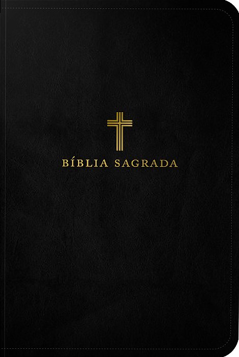 Bíblia Sagrada Acf, Couro Soft, Preta, Letra Grande, Leitura Perfeita..-
