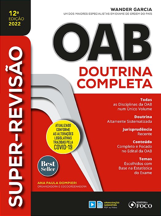 Super Revisão Oab - Doutrina Completa - 12ª Ed - 2022..-