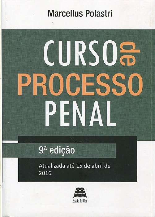 Curso De Processo Penal - 9ª Edição..-