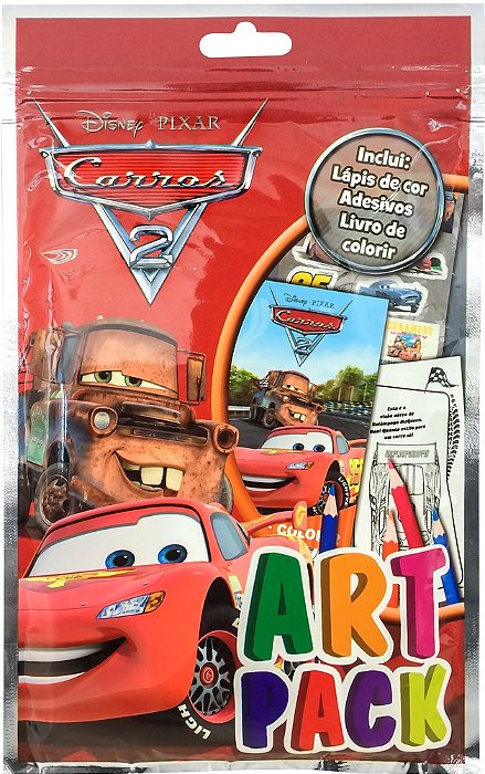 Carros 2 - Art Pack (Livro Com Lápis De Cor E Adesivos)..-