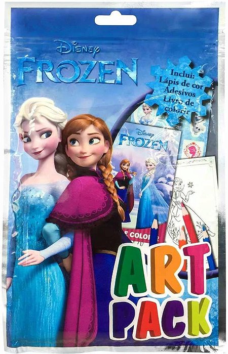 Frozen - Art Pack (Livro Com Lápis De Cor E Adesivos)..-