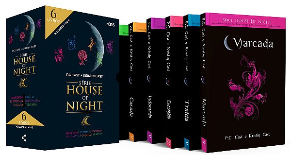 Box House Of Night - Slim Coleção Completa V.1 (Livros 1 A 6)..-