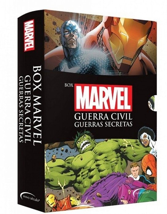 Box Marvel Guerra Civil Guerras Secretas..-