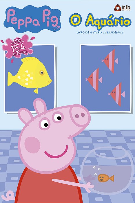 Peppa Pig - Livro De História Com Adesivos O Aquário..-