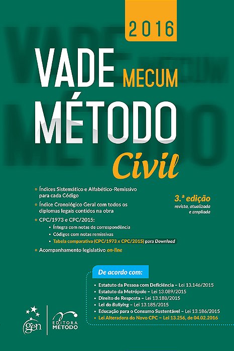 Vade Mecum Método Cívil - 3ª Edição..-