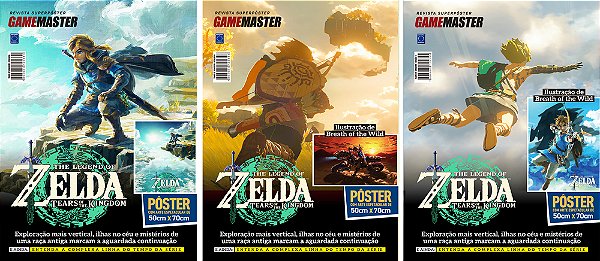 Superpôster Game Master - Zelda: Tears Of The Kingdom - Arte A+b+c