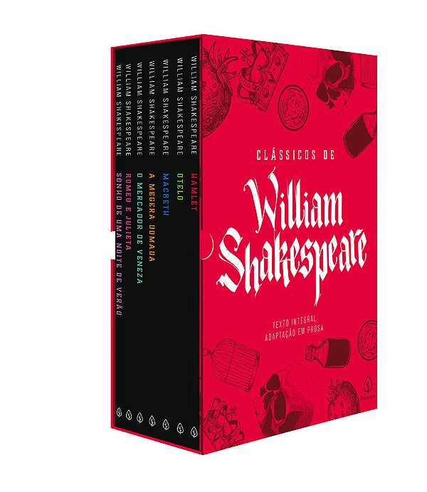 Box Clássicos De William Shakespeare - Com 7 Marcadores De Páginas