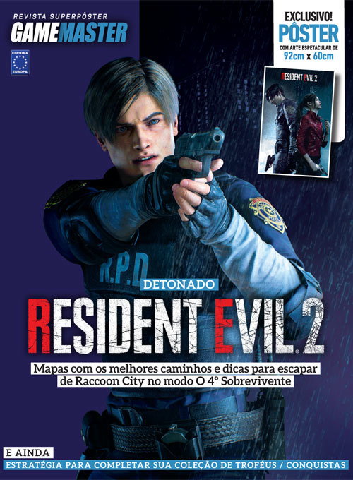 Superpôster Game Master - Detonado Resident Evil 2 (Leon)