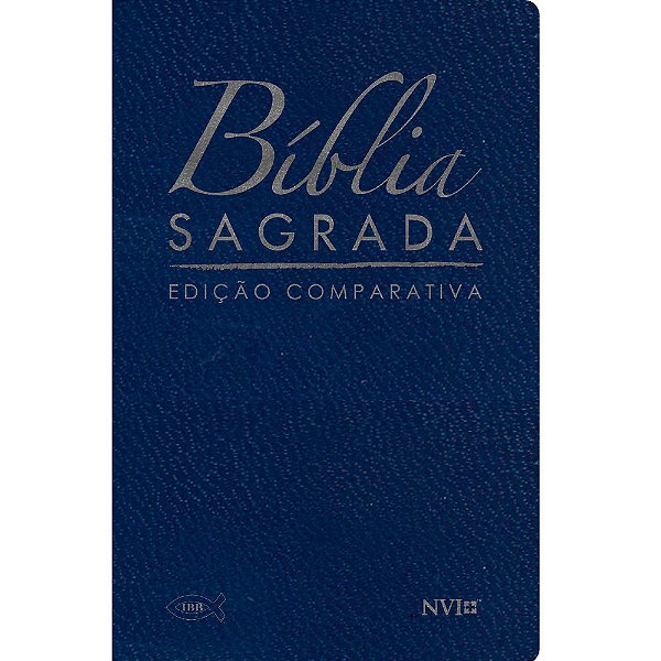Bíblia Comparativa Extra Gigante Rc - Nvi - Luxo Azul