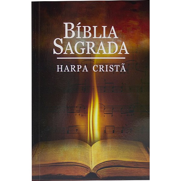 Bíblia Sagrada Letra Grande Com Harpa Cristã - Capa Ilustrada Almeida Revista E Corrigida (Arc)