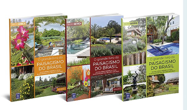 O Grande Livro Do Paisagismo Do Brasil (Coleção - 3 Volumes)