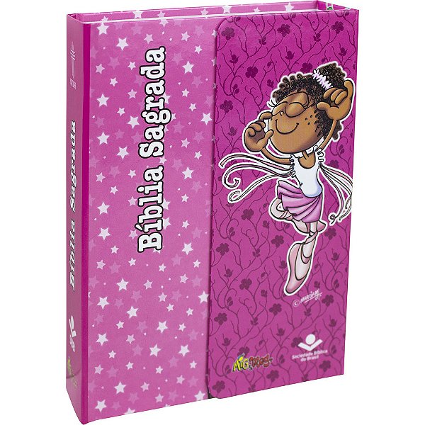 Bíblia Sagrada Letra Maior Mig & Meg - Capa Rosa Nova Tradução Na Linguagem De Hoje (Ntlh)