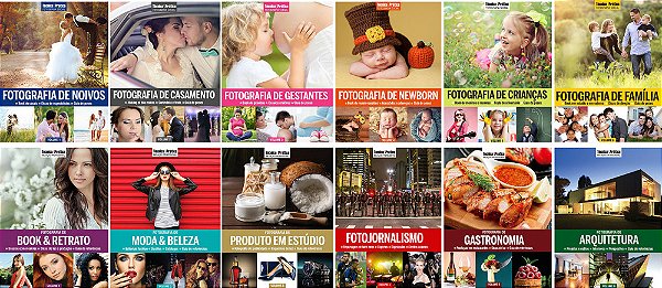 Coleção Fotografia Social + Iniciação Profissional (12 Livros)-..