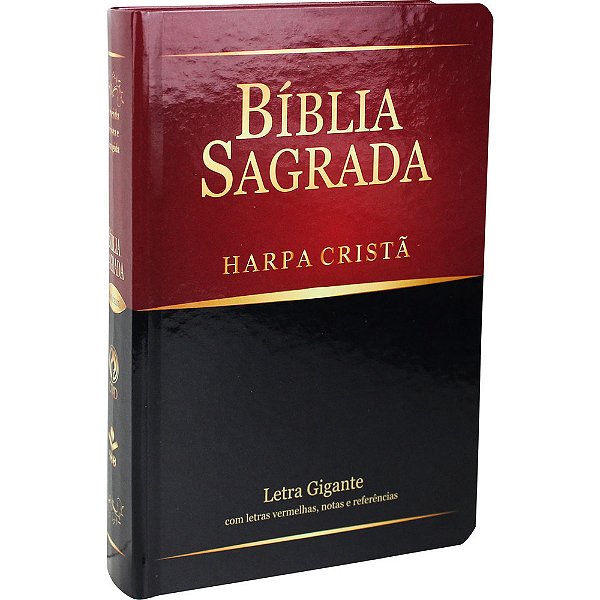 Bíblia Sagrada Letra Grande Com Harpa Cristã - Capa Ilustrada Almeida Revista E Corrigida (Arc) Com Letras Vermelhas