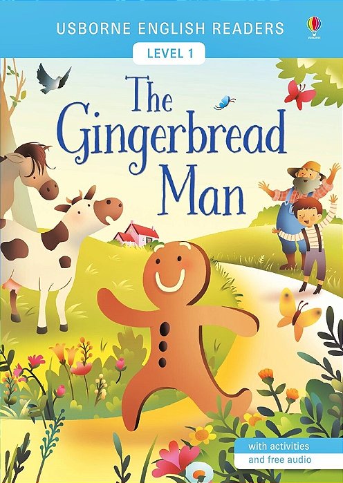 The Gingerbread Man - Usborne English Readers - Level 1 - Book With Activities And Free Audio-..
