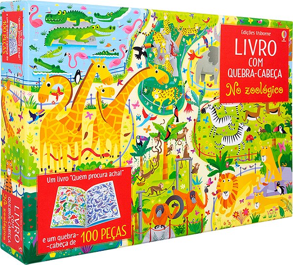 No Zoológico: Livro Com Quebra-Cabeça