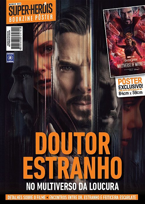 Superpôster Mundo Dos Super-Heróis - Doutor Estranho 2 - No Multiverso Da Loucura - Arte B