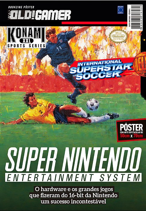 Superpôster Old! Gamer - Super Nintendo: Arte C (International Superstar Soccer)